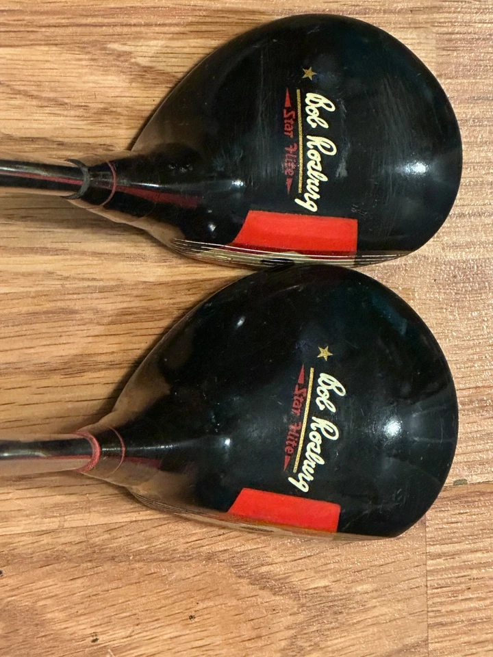 LEFT HANDED VINTAGE RAM Bob Rosburg Star Flite 1 and 3 wood (set of 2) steel - Image 1 of 4