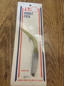 Jeros Tackle Visible Pack Stock No V79-H 1 Oz Jig With Tube Tail NOS - Picture 1 of 7