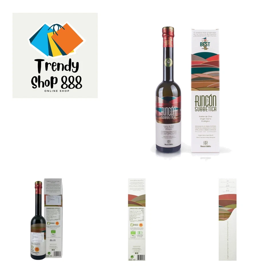 Rincon De La Subbetica Award Winning Organic Extra Virgin Olive Oil 500ml 16.9