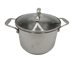 Emeril All Clad 3 Qt Quart Stock Pot Copper Core Stainless Steel w Lid - Picture 1 of 4