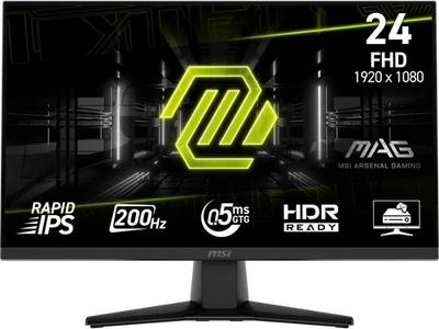 MSI 24" 200 Hz Rapid IPS Gaming Monitor FreeSync (AMD Adaptive Sync) MAG 242F - Image 1 of 4