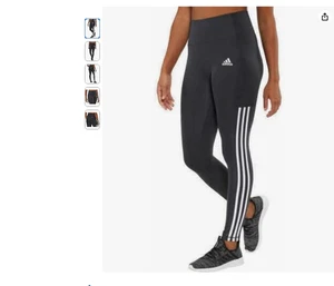 Adidas Damas Tiro Alto 3 Rayas Activo Bolsillo Apretado Gris Carbono XS - Imagen 1 de 5