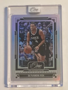 2024-25 Panini Uno e Uno DE'AARON FOX /75 #17 Speroni - Foto 1 di 3