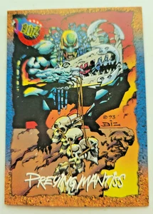 1994 Preying Mantis SkyBox Blitz Manic Mandrill Prototype Promo #P0 - Bild 1 von 2