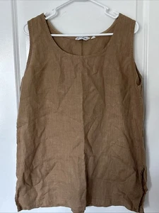 Liz and Jane Paper Bag braun Leinen Tanktop 0 x 46 Zoll Brustumfang - Bild 1 von 5