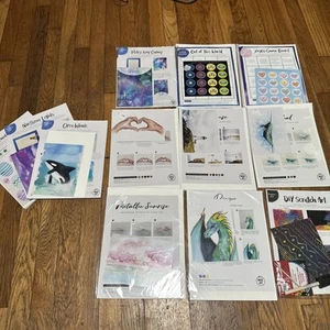 Let’s Make Art - Craft Lot -Tutorial By Sarah Cray NIP - Picture 1 of 16