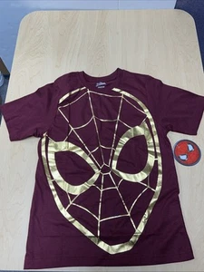 Marvel Spiderman Youth 14-16 Boys Large Logo T-Shirt TEE - Picture 1 of 5