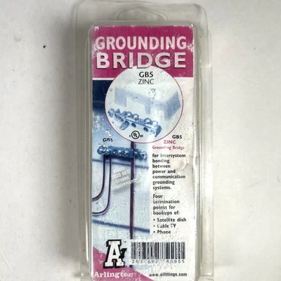Arlington GB5 White Intersystem Zinc Grounding Bridge 4 Terminals New in Package - Image 1 of 4