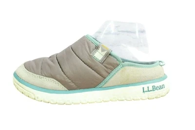 LL Bean Mountain Classic Women's Warm Gray Nylon Quilted Outdoor Slides Size 6 M - Image 1 of 4