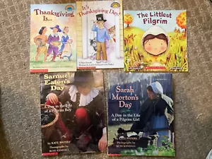 Lot of 11 Thanksgiving Children's Softcover Books from Scholastic - Picture 1 of 3