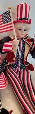Cynthia Rowley 28" July 4th Patriotic Elf Doll Americana Figure Boy