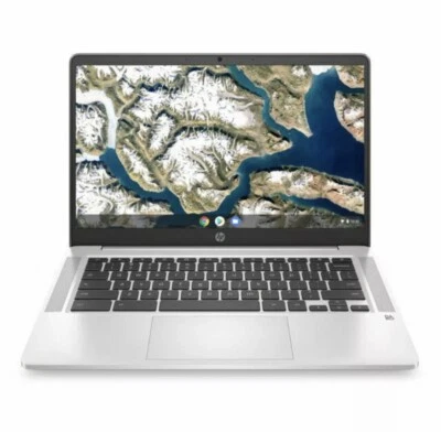 NEW HP Chromebook 14'' HD Intel Pentium 2.7GHz 64GB SSD 4GB RAM Webcam+Mic BT - Image 1 of 4