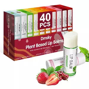 Lip Balm Bulk, Fruit Lip Balm Variety Pack, Hydrating Lip Balm for Men Women Kid - Picture 1 of 8