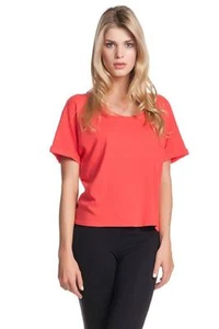 C&C California Rolled Sleeve Box Top Firework pink orange red tee shirt cotton - Picture 1 of 2