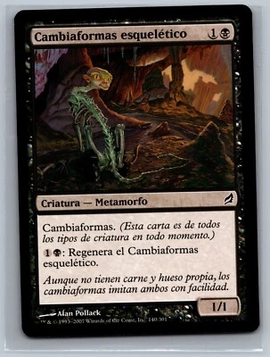 Magic The Gathering SPANISH Lorwyn Skeletal Changeling #140/301 MTG TCG CCG - Image 1 of 2