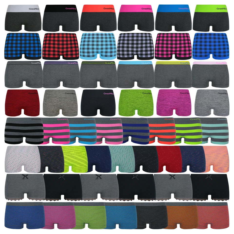 6er 12er Pack Hotpants Slips Unterhose Pants Tanga 36-44 S-XXL Panty Unterwäsche - Bild 1 von 1