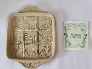 Braune Tasche Cookie Art 1993 Hill Design Steinzeug Shortbread Form Bauernhoftiere - Bild 1 von 10