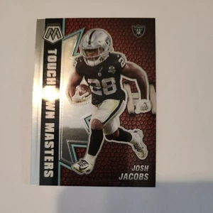 2021 PANINI MOSAIC FOOTBALL JOSH JACOBS TOUCHDOWN MASTERS #TM-9 RAIDERS - Picture 1 of 2