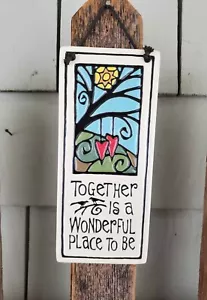 Together is a Wonderful Place To Be Schild Keramik Plakette Zitat Handarbeit 6,75 Zoll - Bild 1 von 3