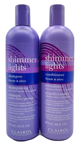 Clairol Professional Shimmer Lights Shampoo + Conditioner - 2 x 16oz Duo Set - Picture 1 of 3