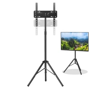 Portable Tripod TV Stand 360° Rotatable 32''-55'' TVs LCD Screen Metal Frame - Picture 1 of 10