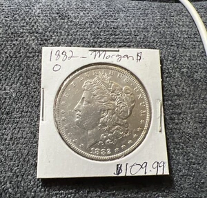 1882 O Morgan Dollar AU/M-BU Stempelglanz 90% Silber 1 Dollar Münze - Bild 1 von 5