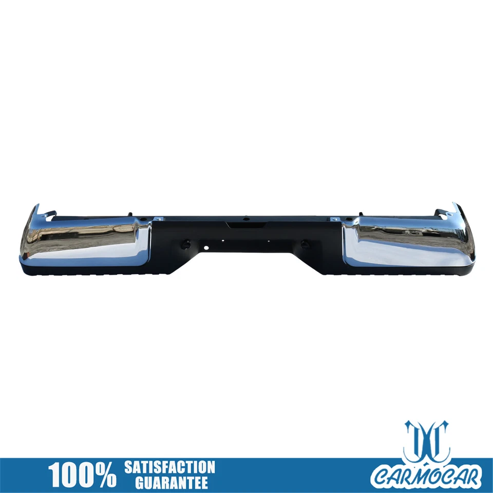 Step Bumper Rear Chrome w/o Sensor Holes Fit For 2008-2016 Ford F250 Super Duty  - Image 1 of 4