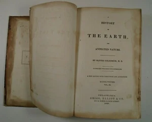 1848 GOLDSMITHS HISTORY of the EARTH Numerous COPPERPLATES Birds Vols III & IV - Foto 1 di 12