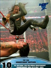 2013 Topps Best of WWE - Top 10 Undertaker Matches #10 CM Punk Hell In A Cell