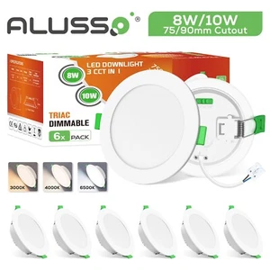 Foco empotrable con panel LED 8W/10W 1050lm Plafón empotrable Focos planos Slim 230V - Imagen 1 de 21