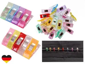 20 Stück Wonder Clips Stoffklammern Nähklammern Nähclips Bügel Rutschhilfe - Bild 1 von 5
