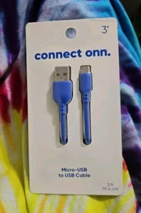 Connect Onn (USB-C a USB) Cavo (3 Piedi, Nero) - Foto 1 di 1