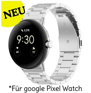 Pour Google Pixel 1/2/3 Watch Bracelet en Acier Inoxydable ✅ Bracelet de Montre en Métal Bracelet à Maillons - Photo 1 sur 8