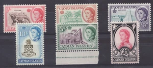 1962 Cayman Islands  Sc #162-67 - QEII Definitives high values. MNH stamp Cv$75 - Picture 1 of 1