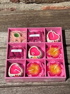 Rosa Tailandesa Corazón de Rosa Vela y Rosa Vela Palos de Incienso Conos Caja de Regalo - Imagen 1 de 2