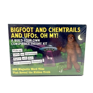 Dissent Pins Bigfoot Chemtrails UFOs, Oh My! Fridge Magnet Word Games - New - Picture 1 of 6