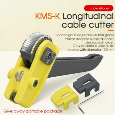 Optical Fiber Tool Longitudinal Stripper Cable Jacket Slitter KMS-K Cable Cutter - Image 1 of 4