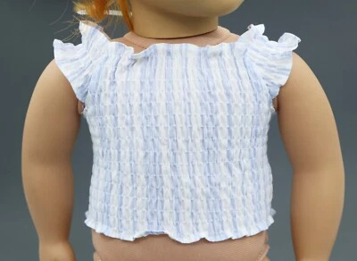 A smocked top for 18'' American girl doll clothes