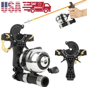 Mulinello da Pesca Tiro con l'Arco Catapulta Fionda Kit 2.8:1 Tiro Bersaglio - Foto 1 di 15