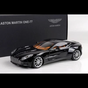 AUTOart 1:18 Scale Aston Martin ONE77 Black Alloy Diecast Car Model Collection - Picture 1 of 12
