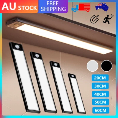 Dimmable LED Motion Sensor Under Closet Light Rechargeable Magnetic Cabinet Lamp - image 1 of 4