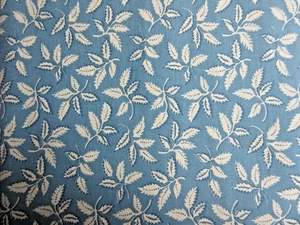 Tela 100% Algodón 2 yardas de Tela Country Vintage Azul Reproducción Impresión - Imagen 1 de 2