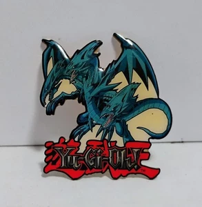VINTAGE 1996 YU-GI-OH BLUE EYES ULTIMATE DRAGON ENAMEL LAPEL PIN - Picture 1 of 4