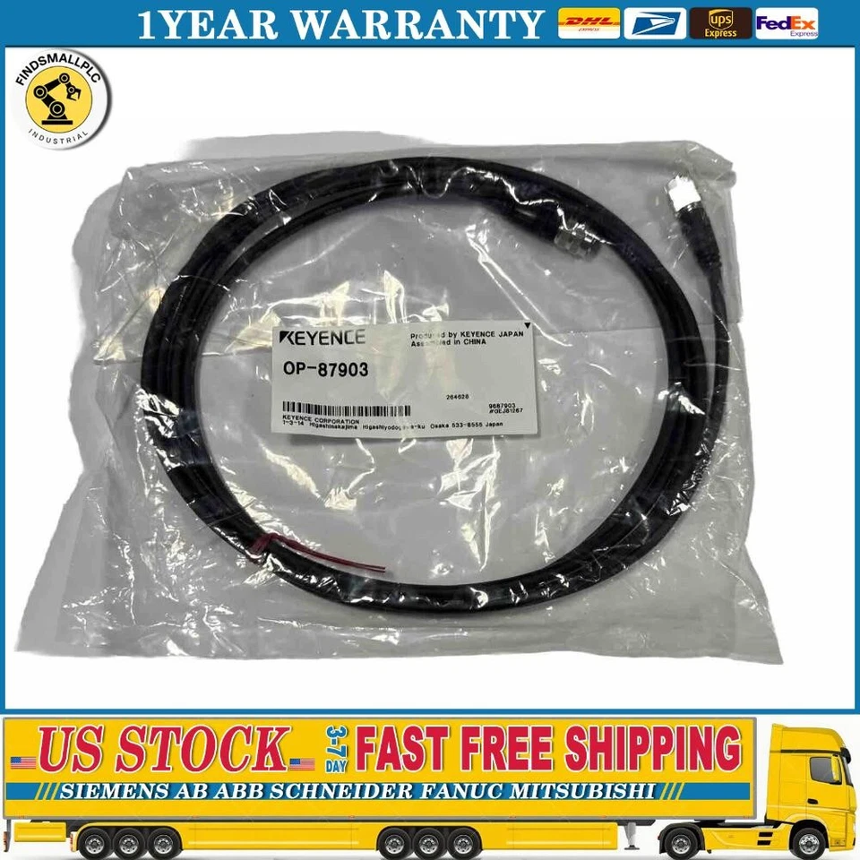 Keyence OP-87903 Sensor head cable, NEW  US Free TAX - Image 1 of 3