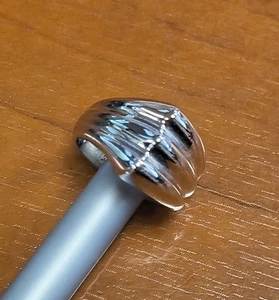 Anillo Cúpula 3 Bandas Estilo Modernista Plata Esterlina 925 Firmado Patrimonio ESPO Talla 5.5 - Imagen 1 de 10