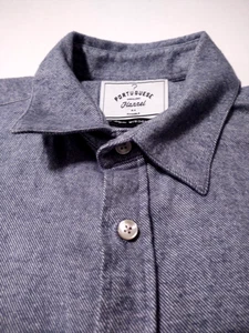 POTRUGUESE FLANNEL Men's Button Front Thick 100% Cotton (M) Long Sleeve Shirt - Picture 1 of 5