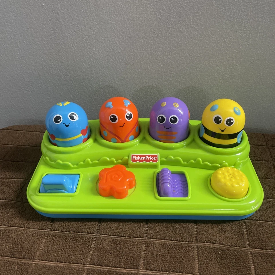 Fisher Price Brilliant Basics Boppin Activity Bugs Pop Up Toy Baby Vintage 2010 - Image 1 of 1