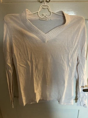 Vintage Canda Pulli Mit Perlen S Creme - Bild 1 von 4