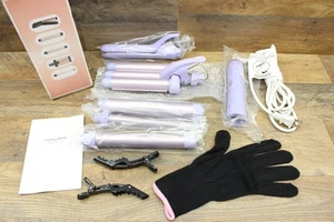 5 in 1 Stab Lockenstab - Lockenstab Set mit Haarglätter, 3 Fässer H... - Bild 1 von 2