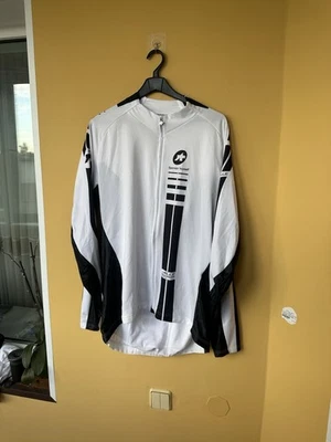 Chaqueta de manga larga para hombre Assos Cycling Racing blanca negra LS.Mille Jersey talla XL Foto 1 de 4